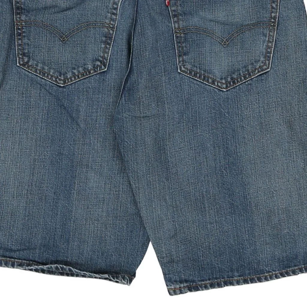 569 Levis Denim Shorts - 33W 12L Blue Cotton