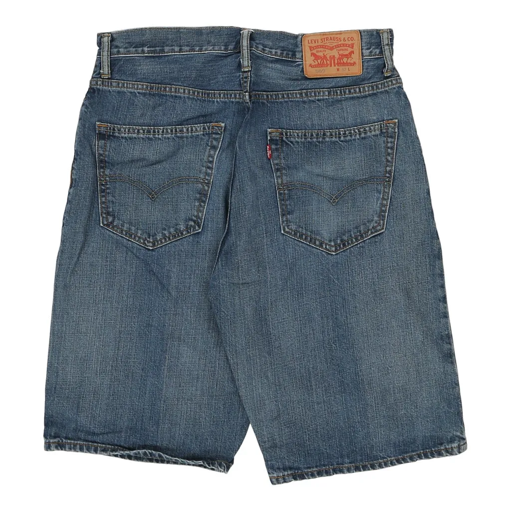 569 Levis Denim Shorts - 33W 12L Blue Cotton
