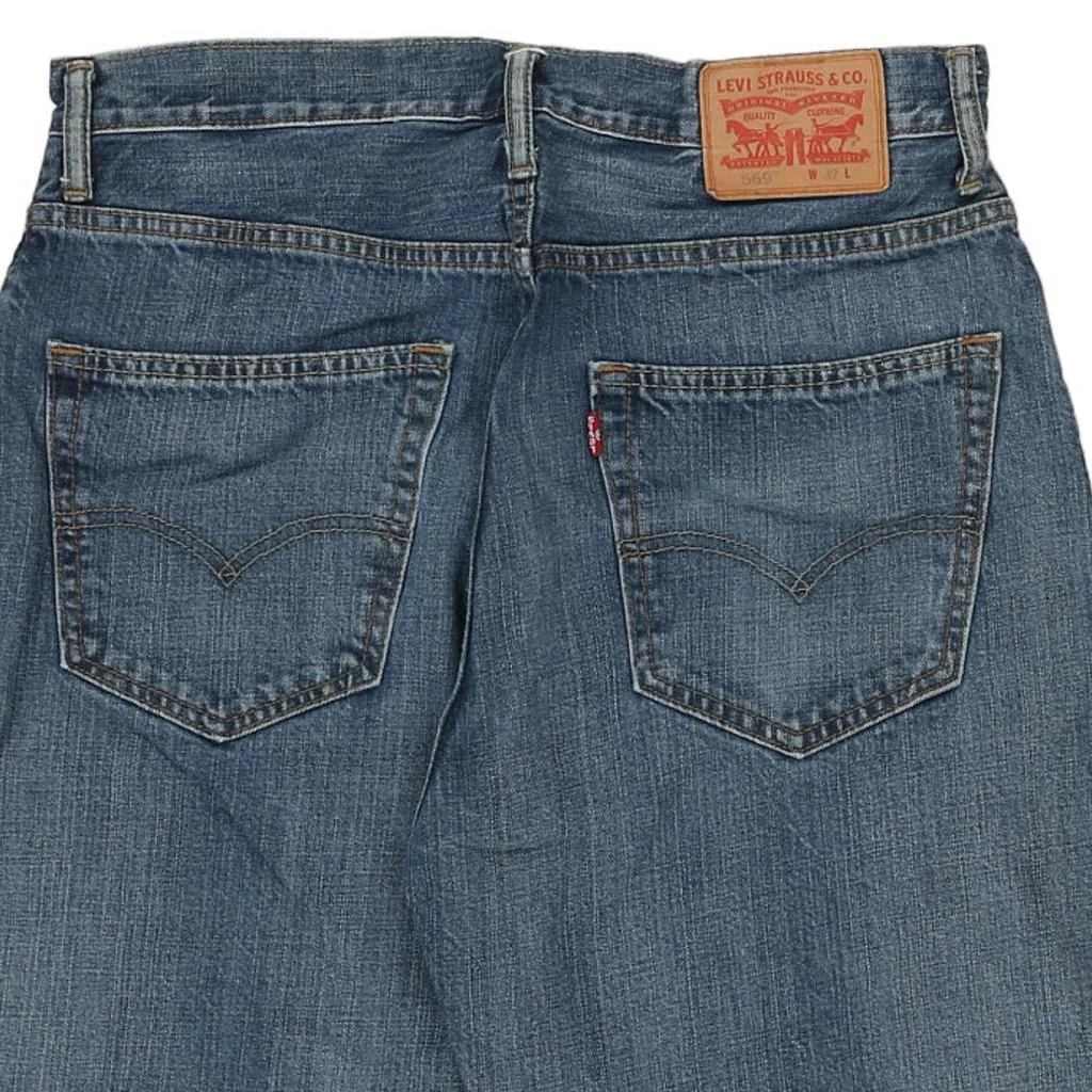 569 Levis Denim Shorts - 33W 12L Blue Cotton