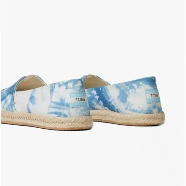 ALPARGATA ROPE Ladies Cotton Slip-On Shoes Blue