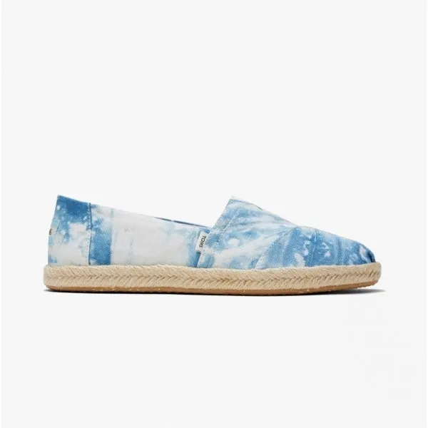 ALPARGATA ROPE Ladies Cotton Slip-On Shoes Blue