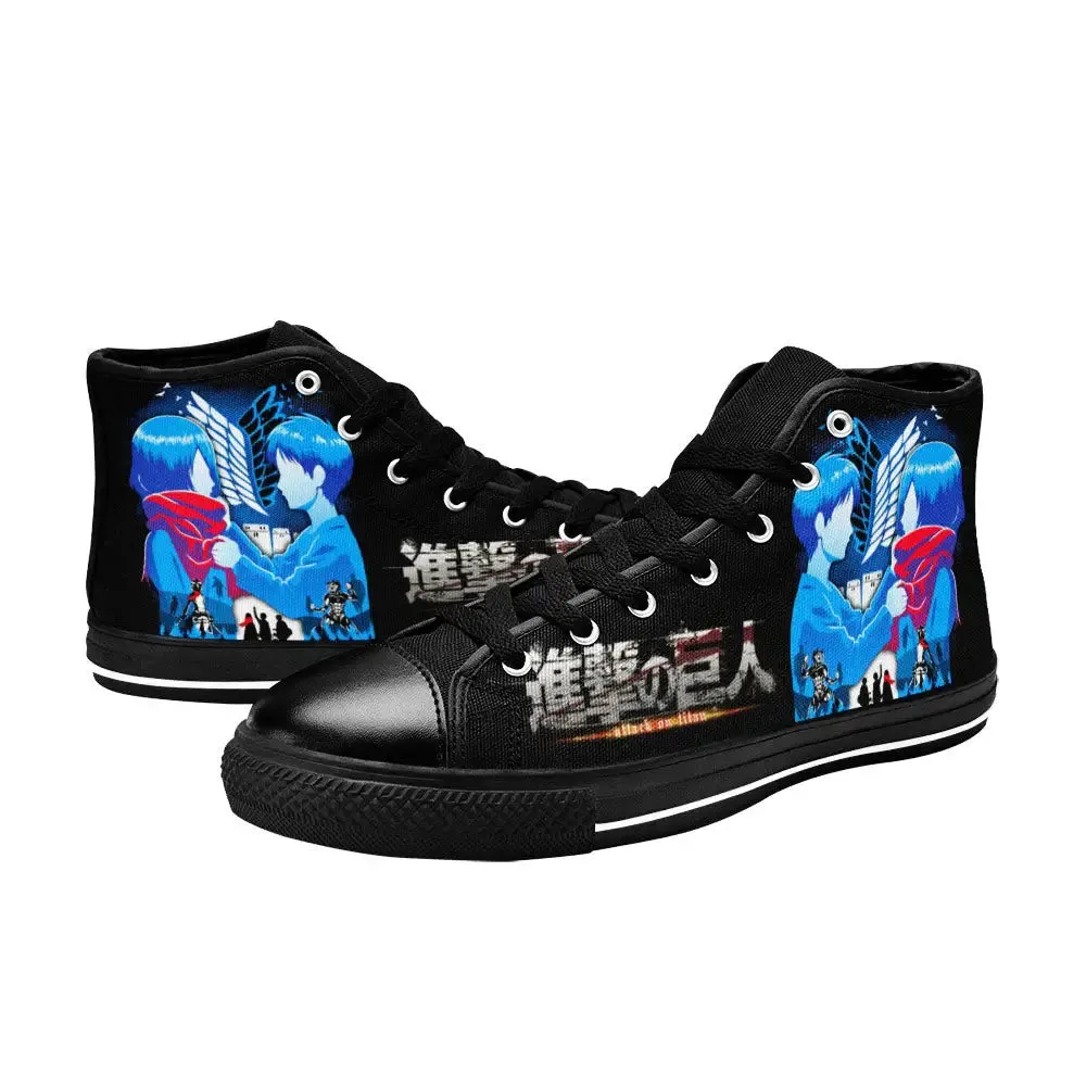 Attack on Titan Shoes High Tops Sneakers for Kids and Adults