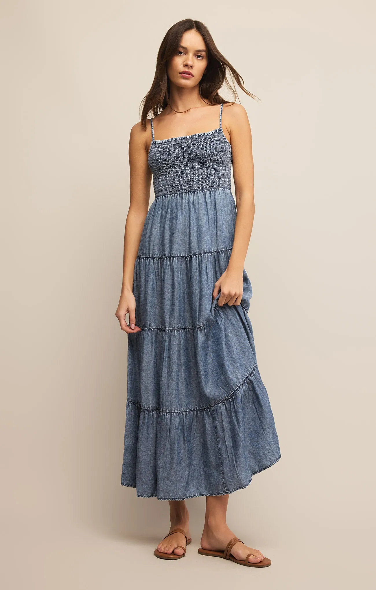 Balos Chambray Maxi Dress