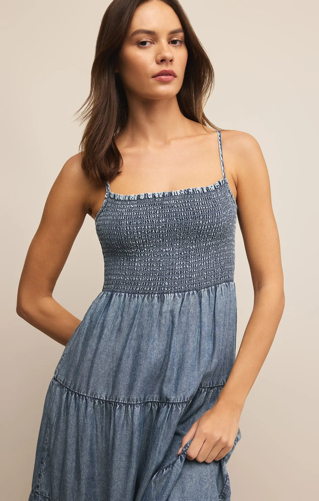 Balos Chambray Maxi Dress