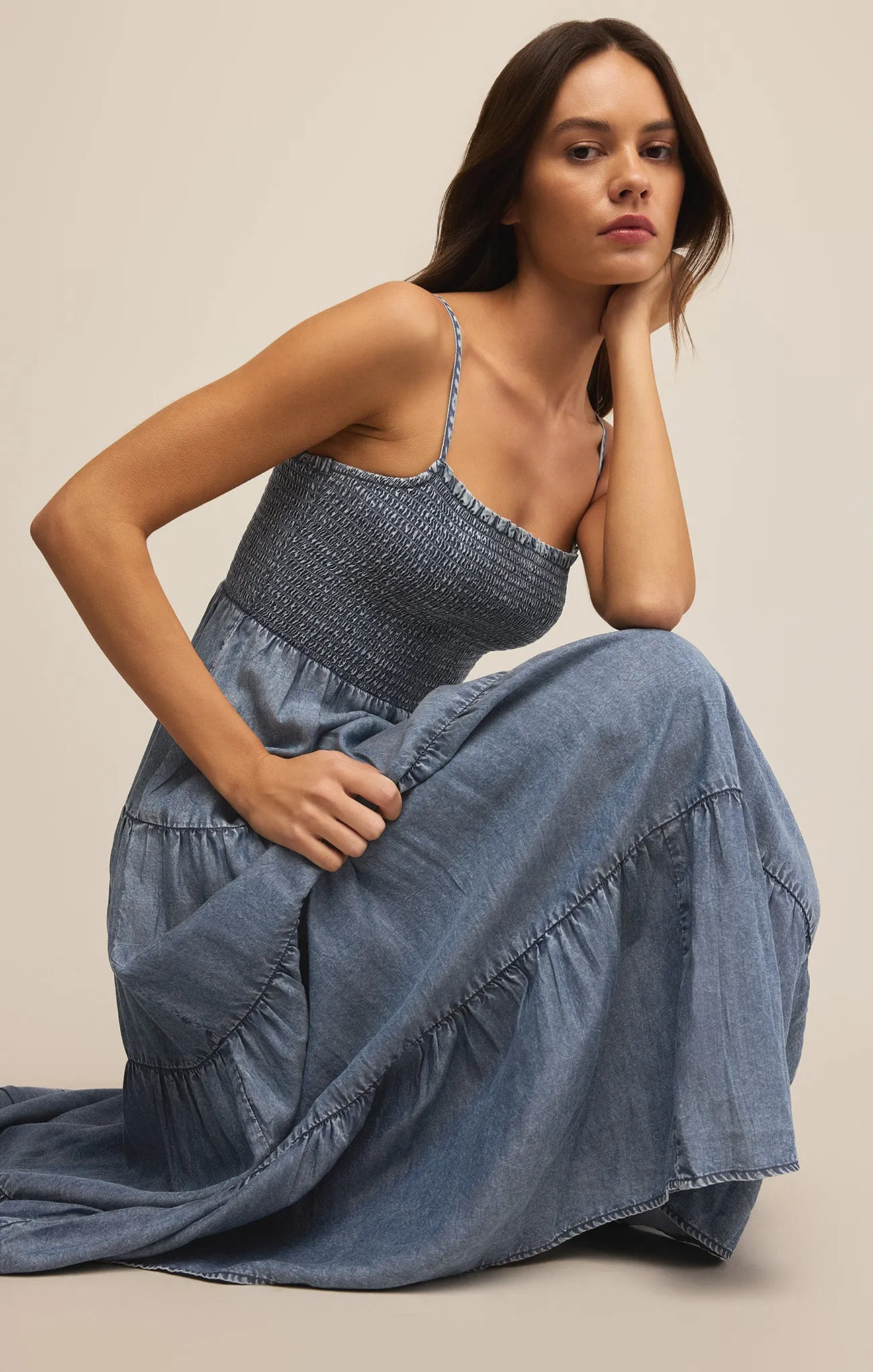 Balos Chambray Maxi Dress