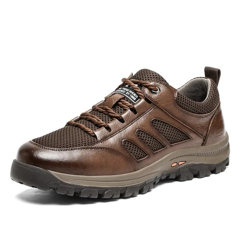 Breathable Casual Leather Shoes Men's Comfortable Sports