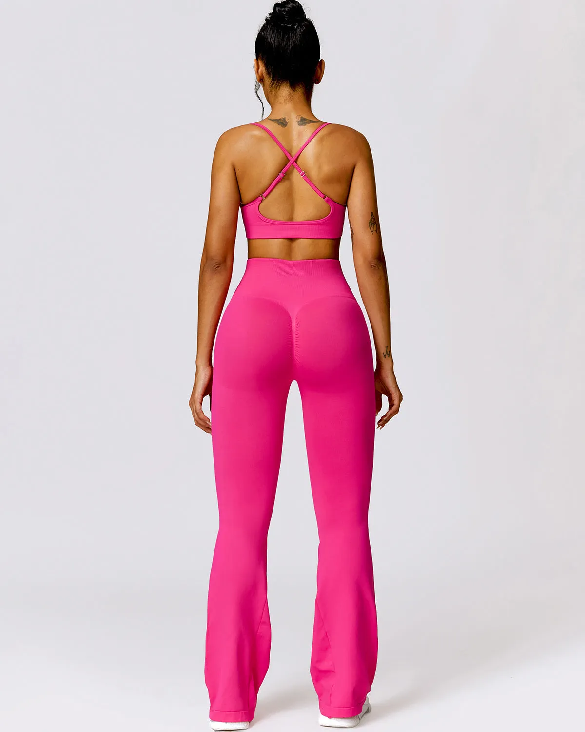 Cecilia Scrunch Leggings - Fuchsia