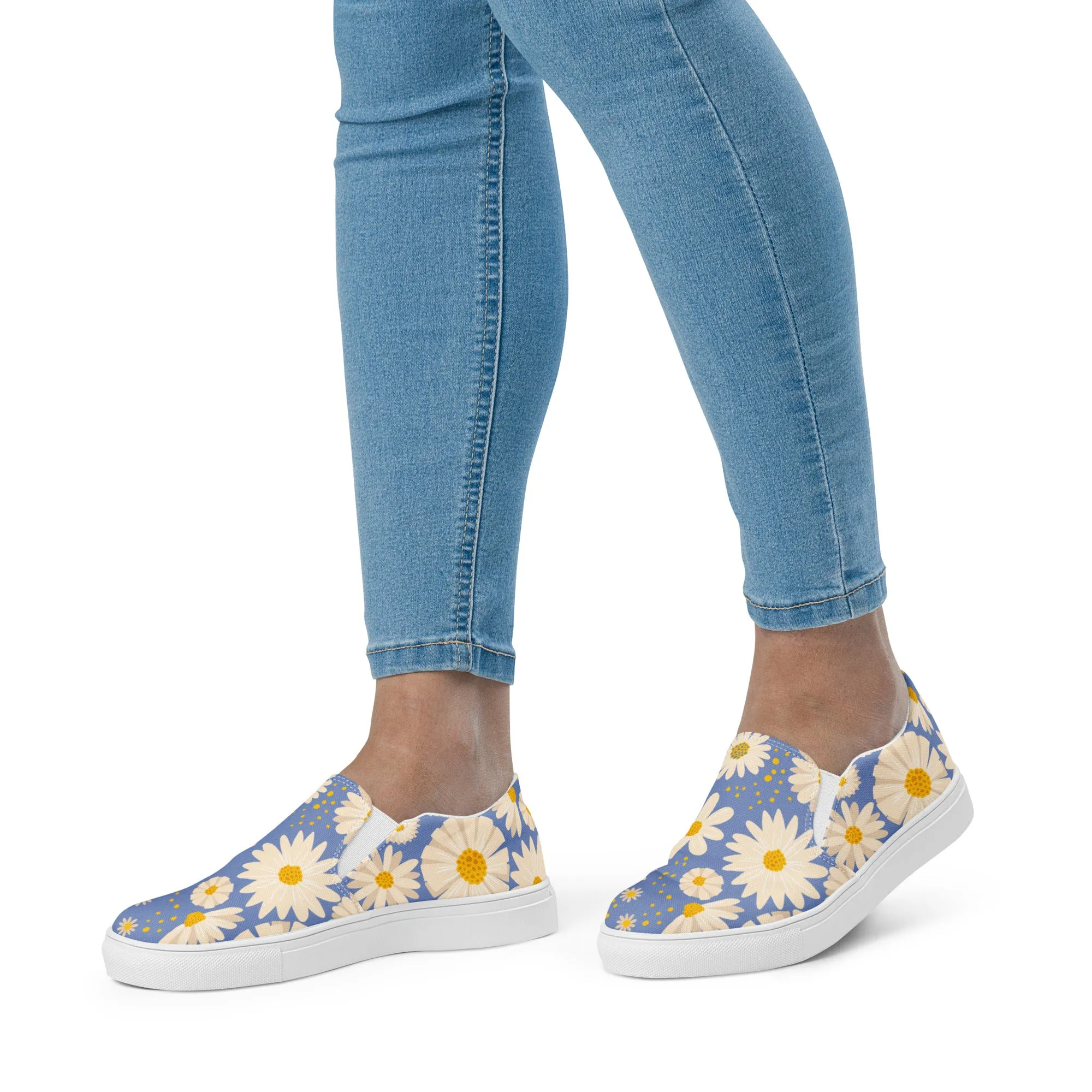 Daisies Women’s slip-on canvas shoes
