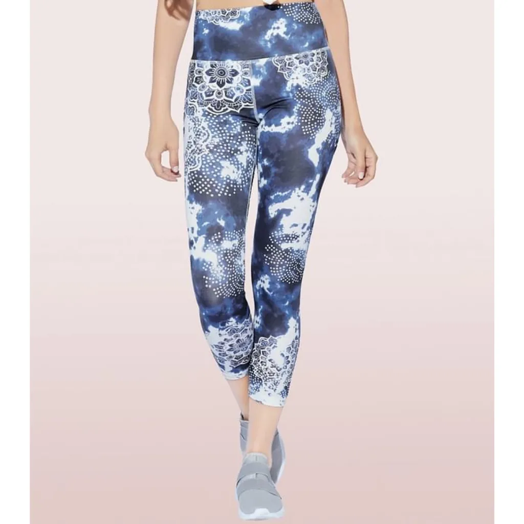 ENAMOR-E040 HUGGED LEGGING | DRY FIT PRINTED LEGGINGS