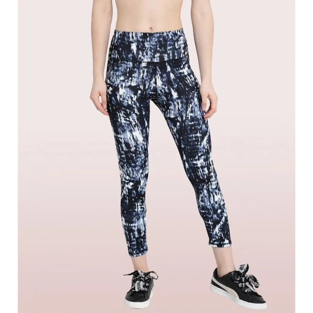 ENAMOR-E040 HUGGED LEGGING | DRY FIT PRINTED LEGGINGS