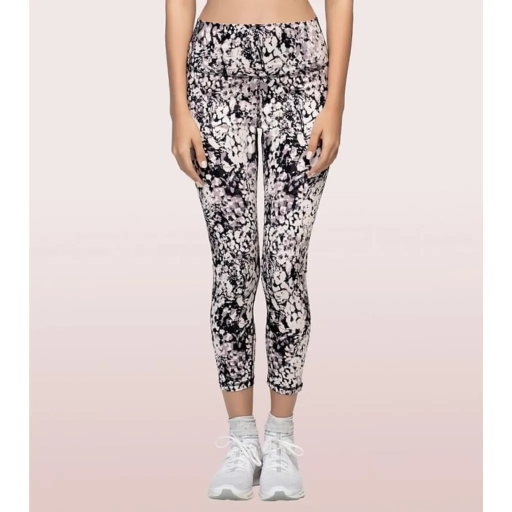 ENAMOR-E040 HUGGED LEGGING | DRY FIT PRINTED LEGGINGS