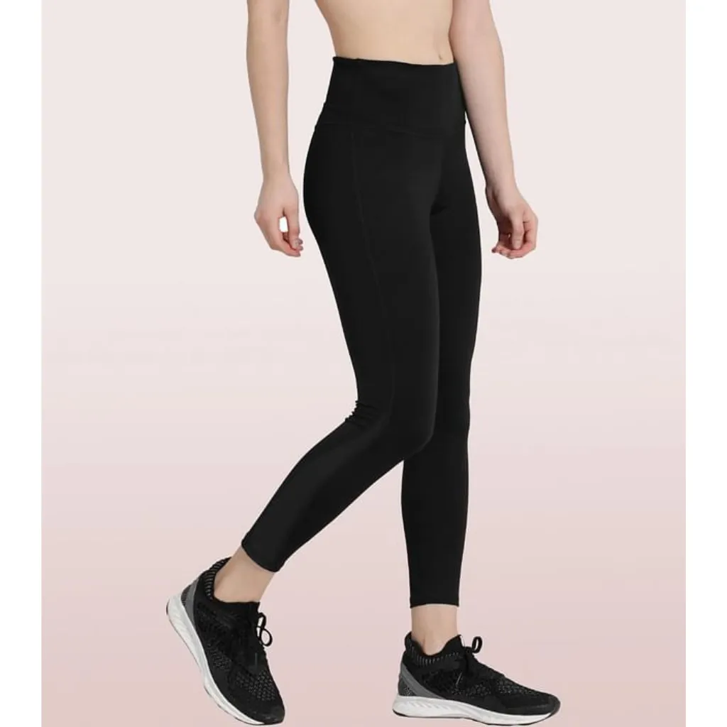 ENAMOR-E040 HUGGED LEGGING | DRY FIT PRINTED LEGGINGS