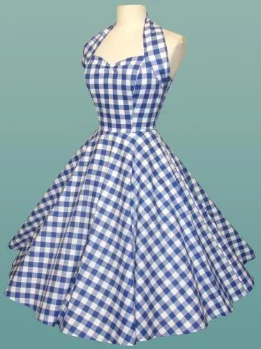 Fashionable Cotton Halter Neckline Short Length A-line Homecoming Dress HD087