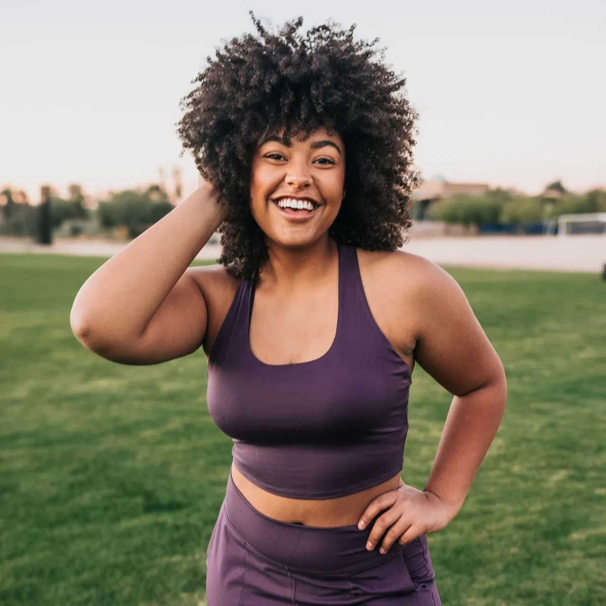 Harmony Crop Top - Eggplant