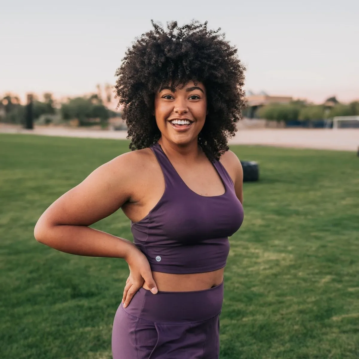 Harmony Crop Top - Eggplant
