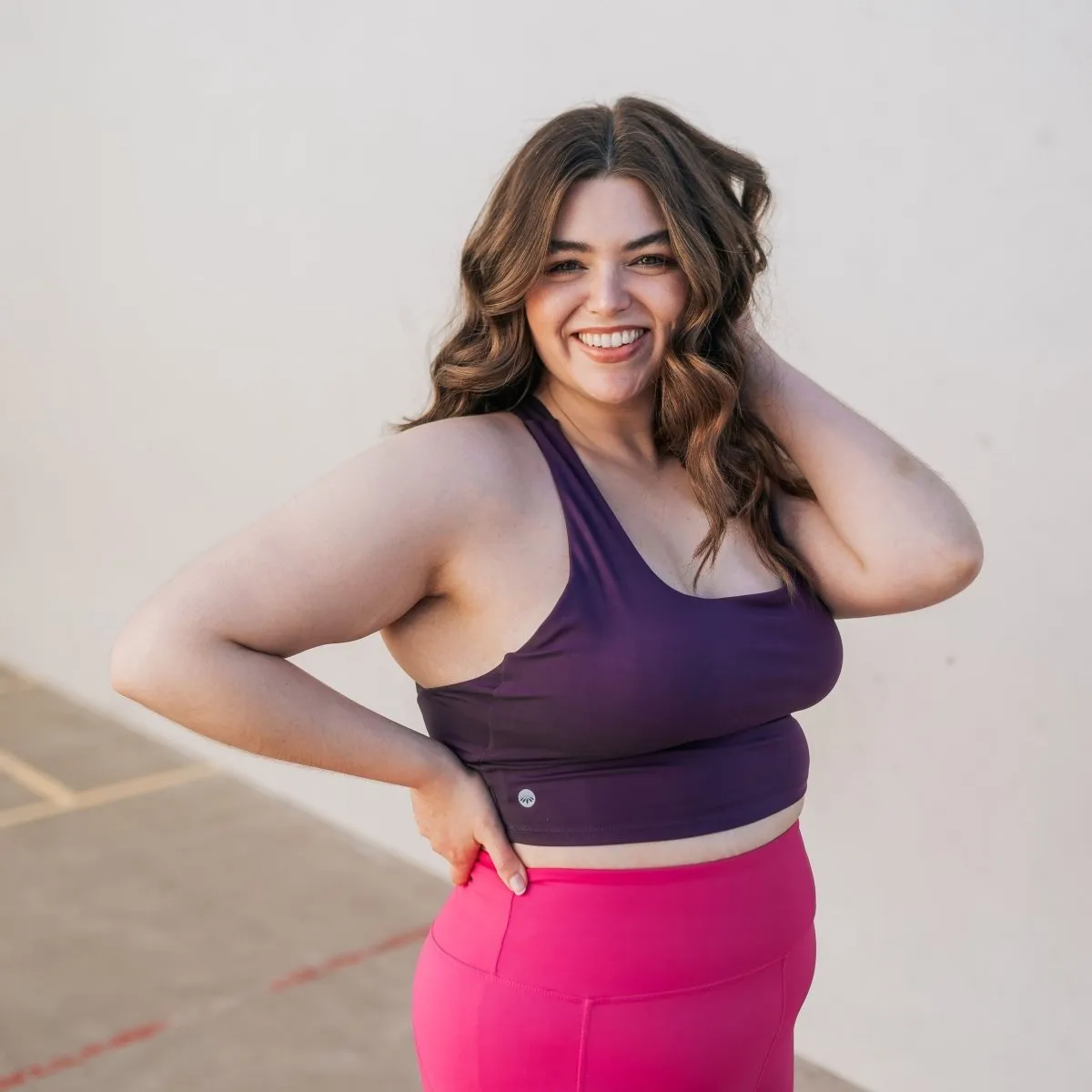 Harmony Crop Top - Eggplant