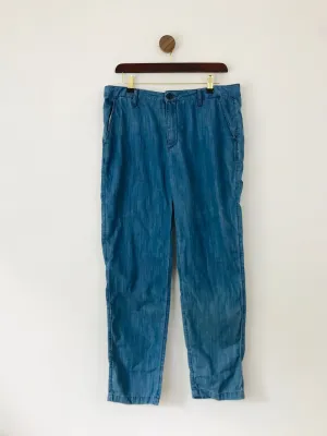Hush Women's Relaxed Chambray Trousers NWT | UK12 | Blue