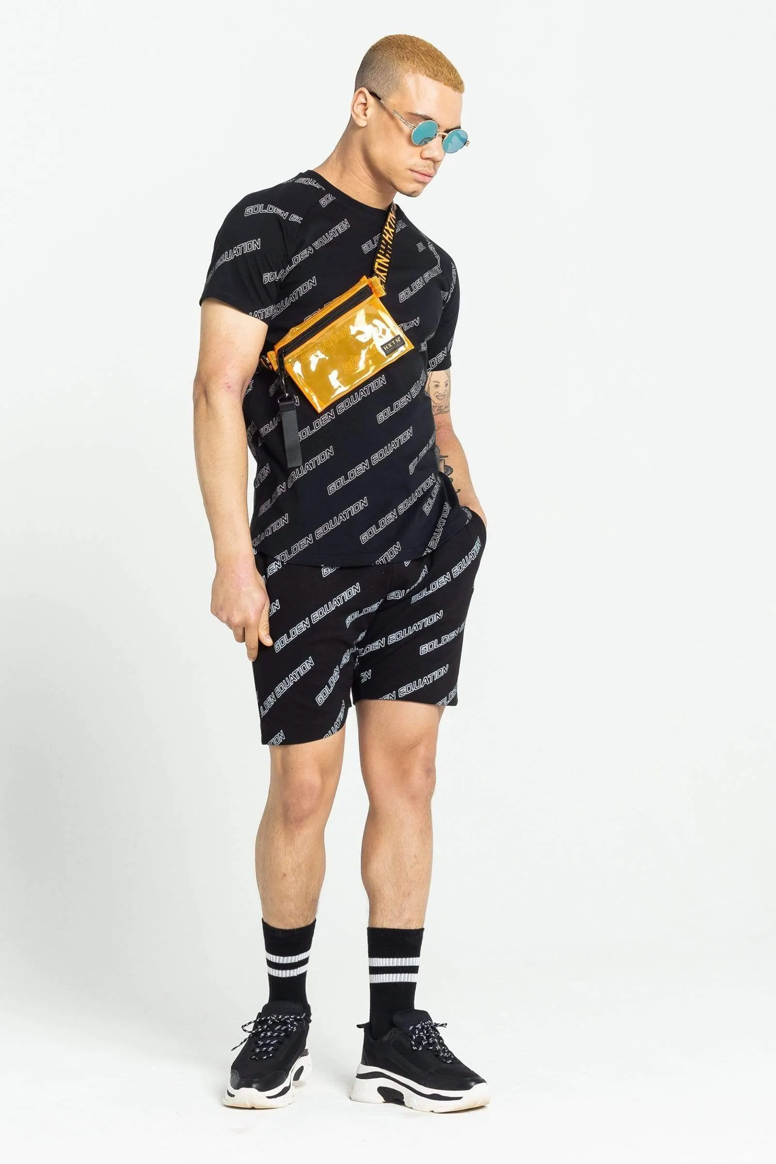 Jumel Print Men's Shorts - Black