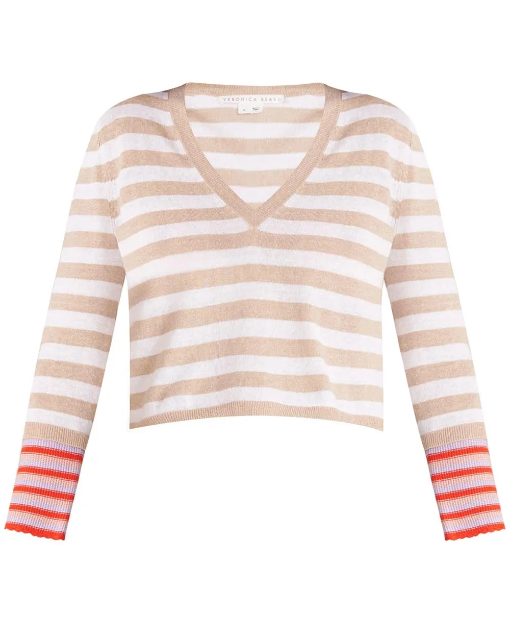 Khaki Multi Striped Florrie Pullover