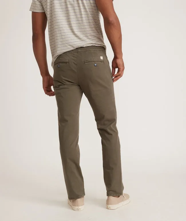 Marine Layer Saturday Pant Slim Fit in Olive Night