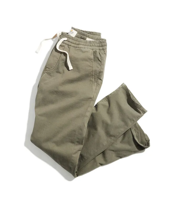 Marine Layer Saturday Pant Slim Fit in Olive Night