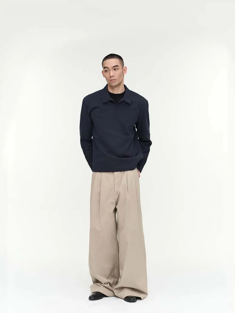 Natural wash casual pants
