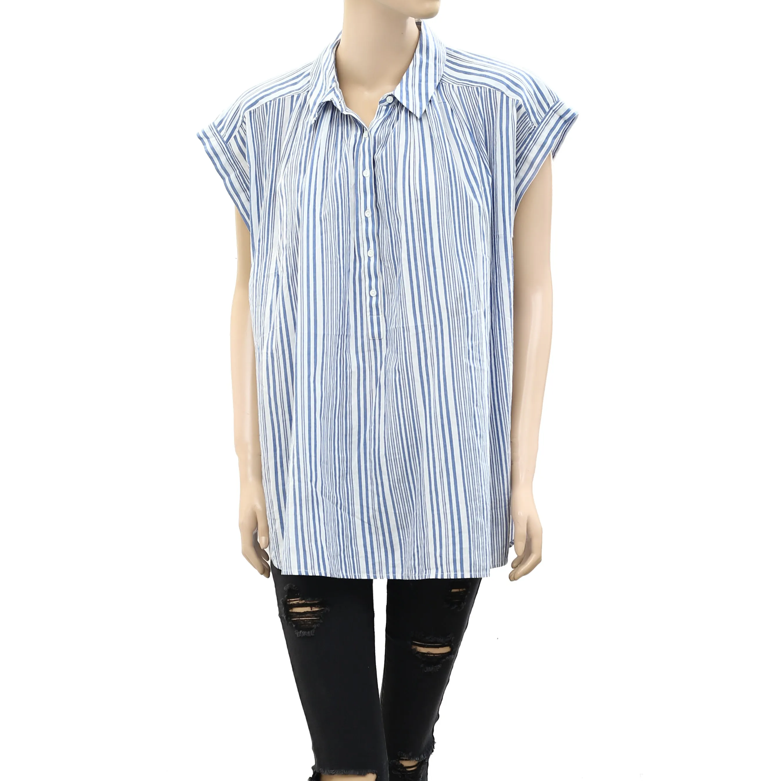 Nili Lotan Normandy Shirt Tunic Top