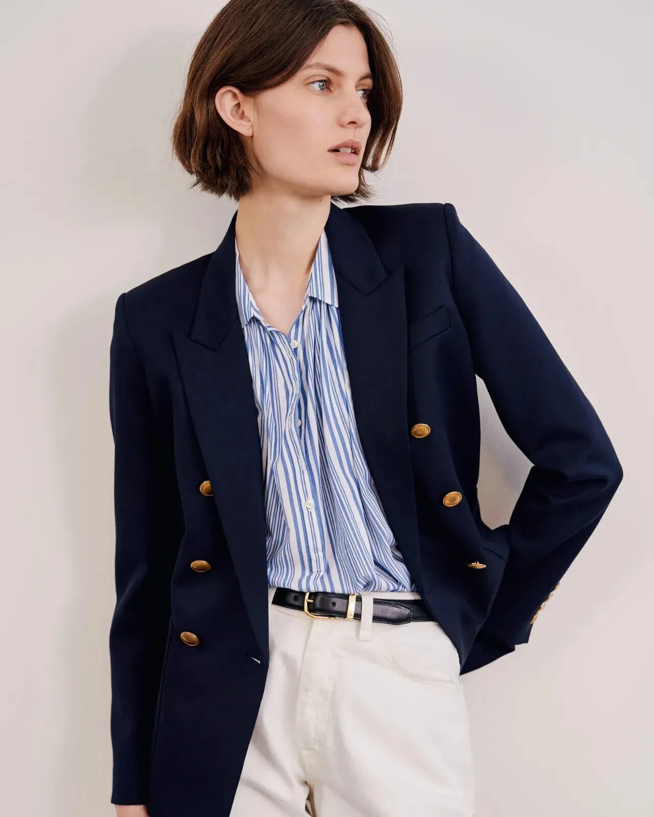 Nili Lotan Normandy Shirt Tunic Top