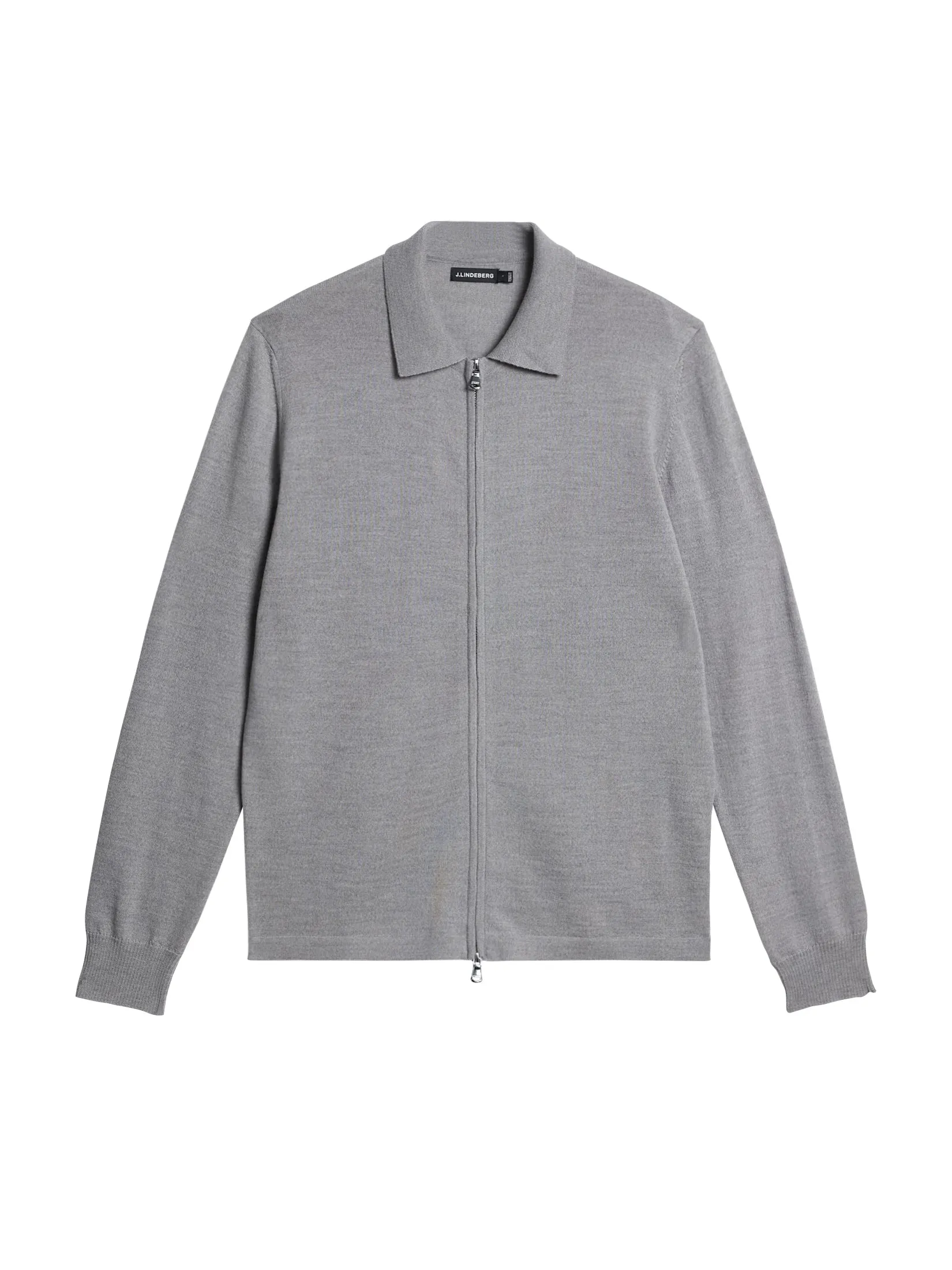 Nyle Merino Zip Cardigann / Light Grey Melange