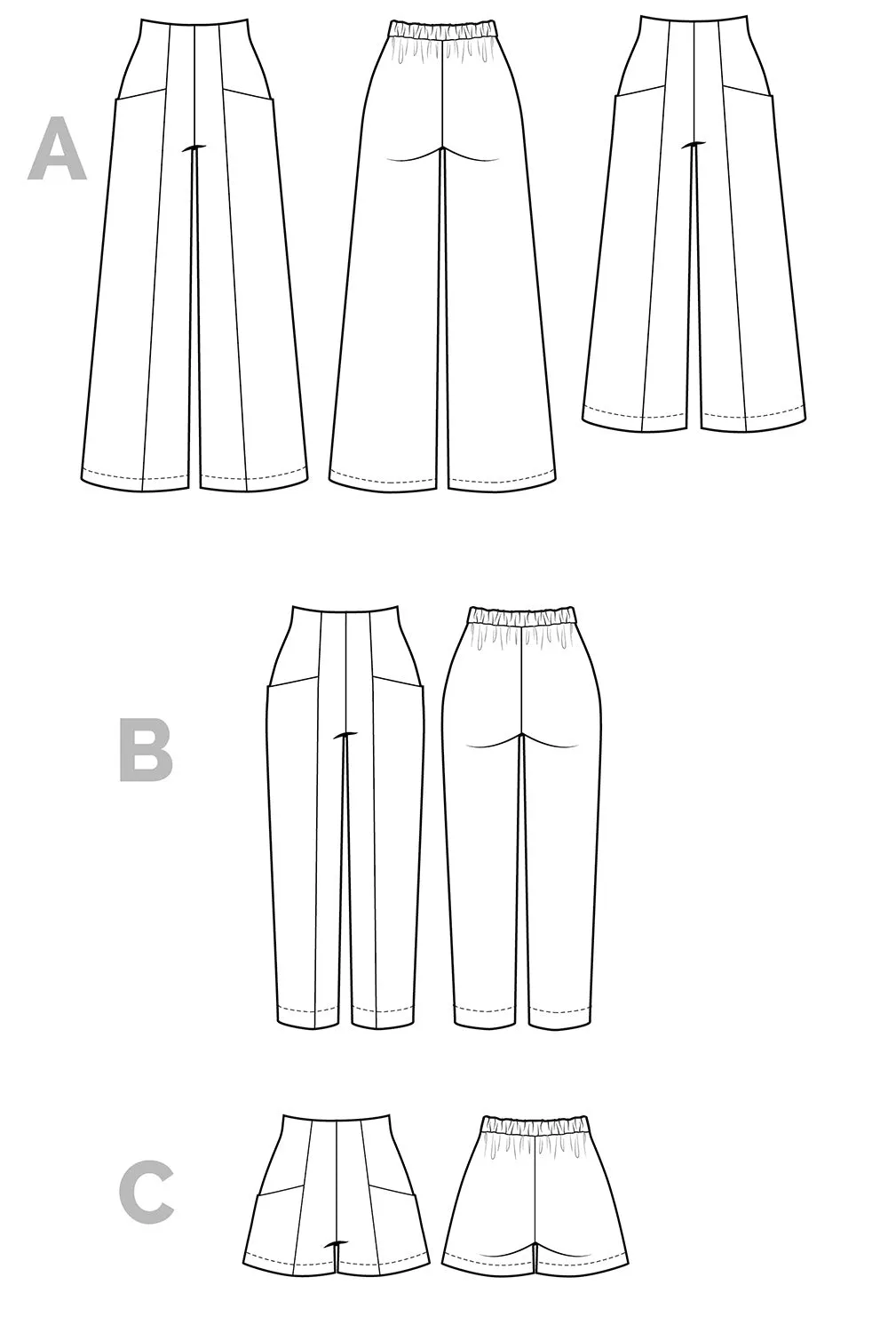 Pietra Pants   Shorts Pattern