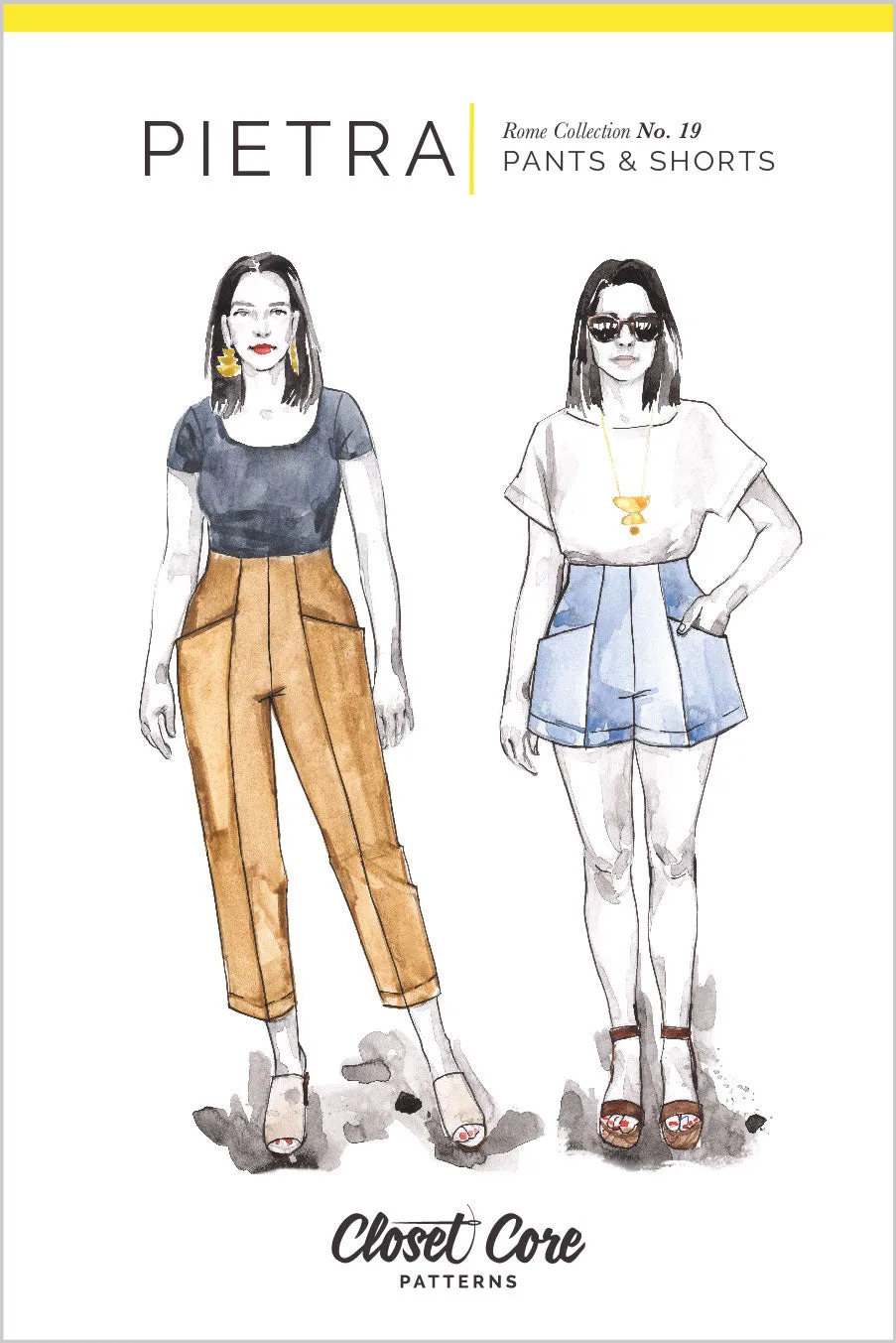 Pietra Pants   Shorts Pattern