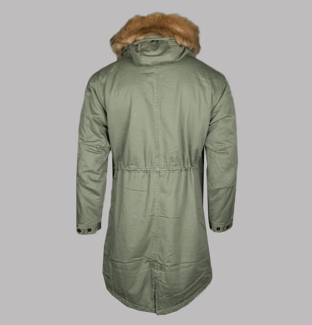 Pretty Green Freeman M-65 Parka Khaki