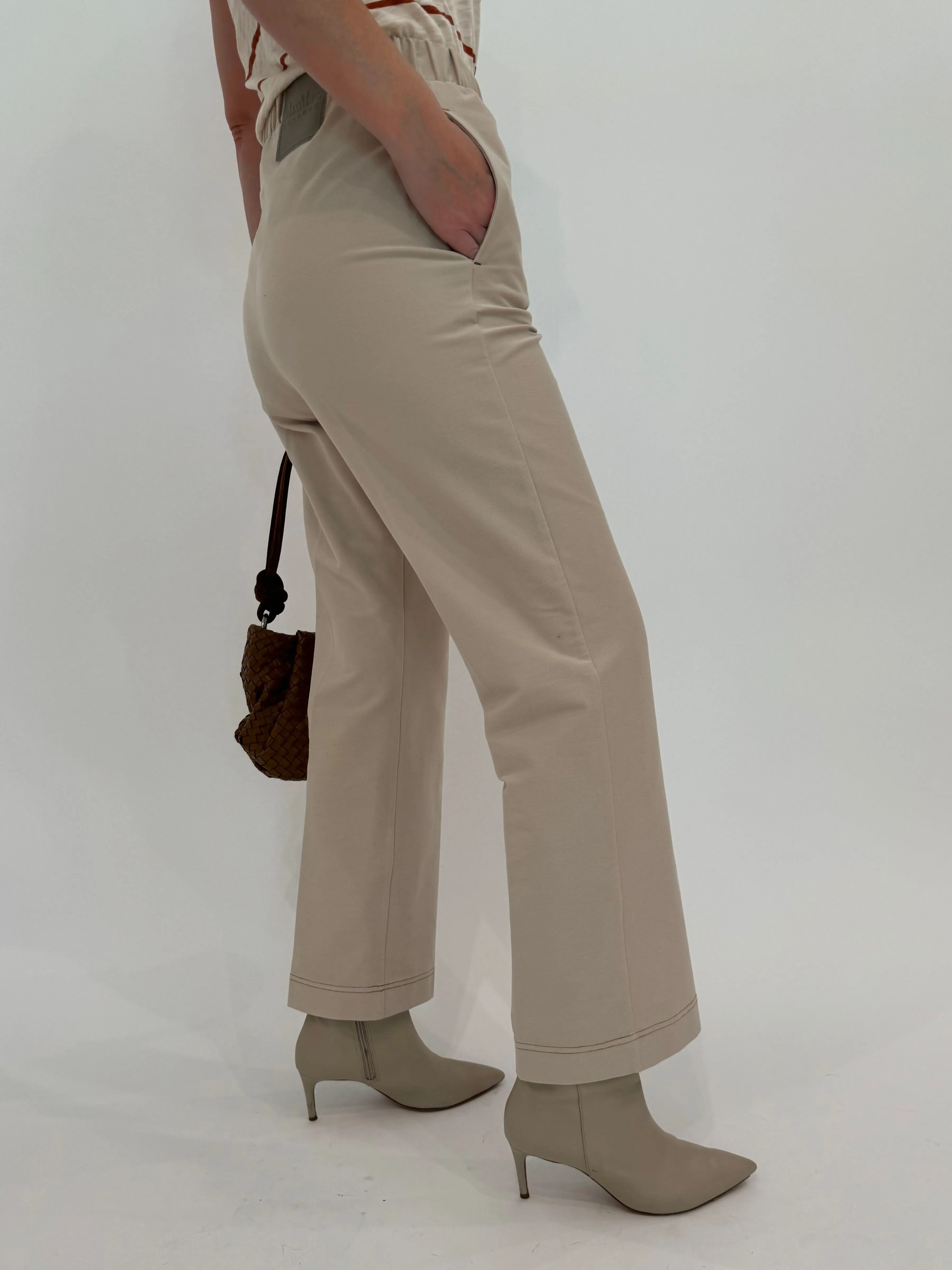 Quiete Denim-Effect Jersey Trousers