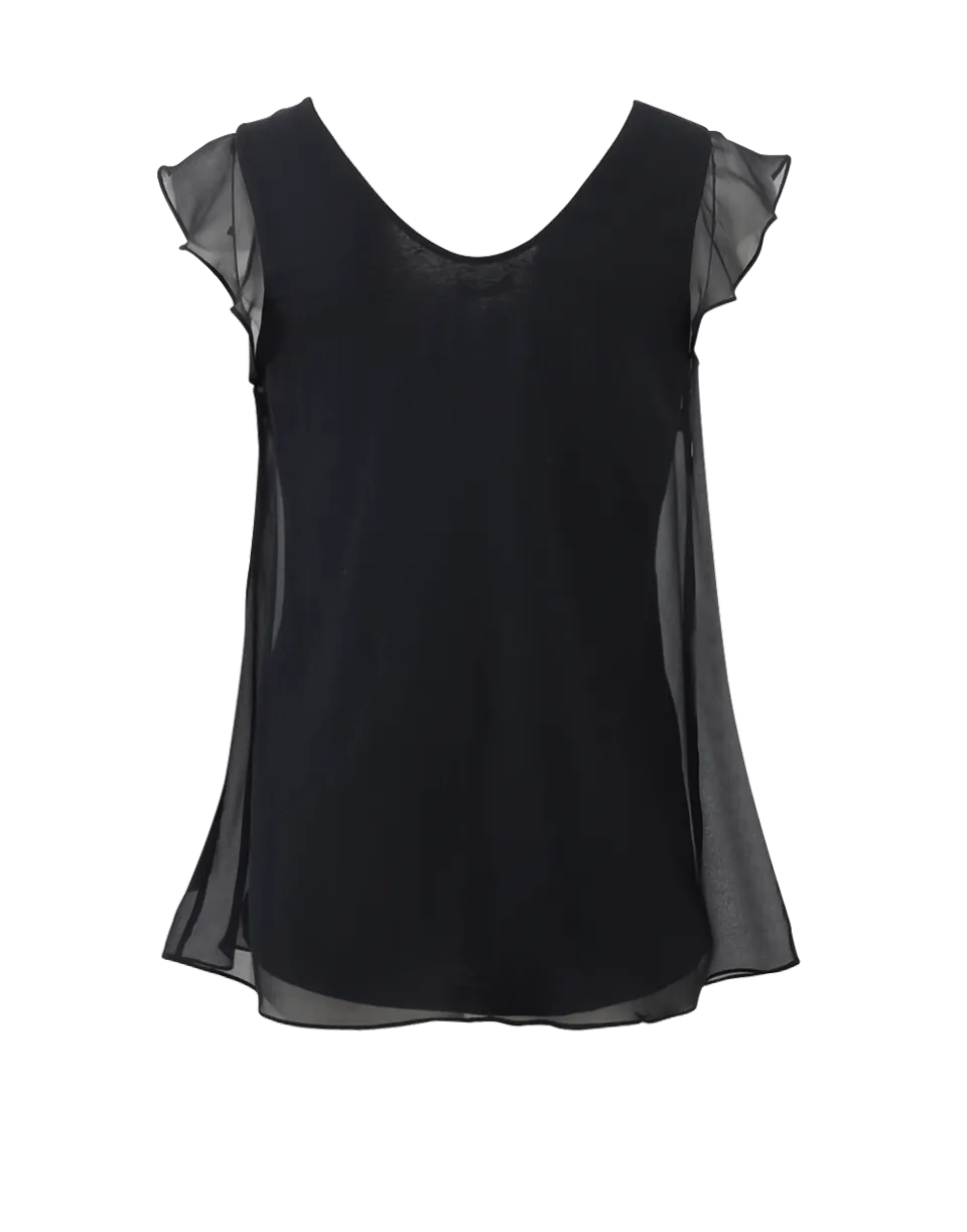 Ruffle Overlay T-Shirt