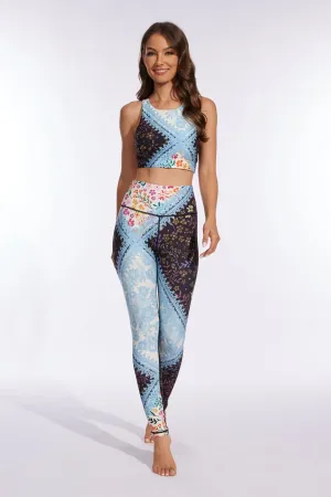 Serene Floral Patchwork set (Bra   Leggings)
