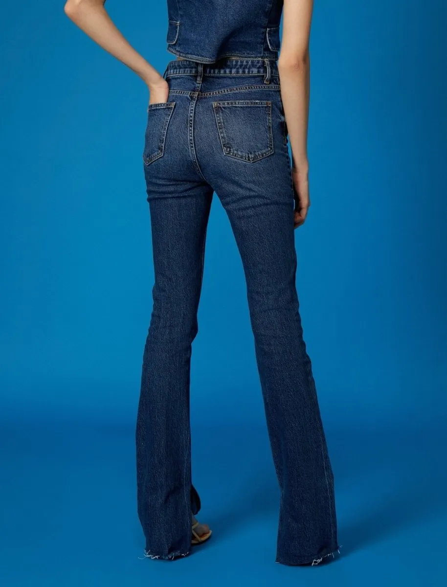 Slim Flare Jeans in Dark Wash