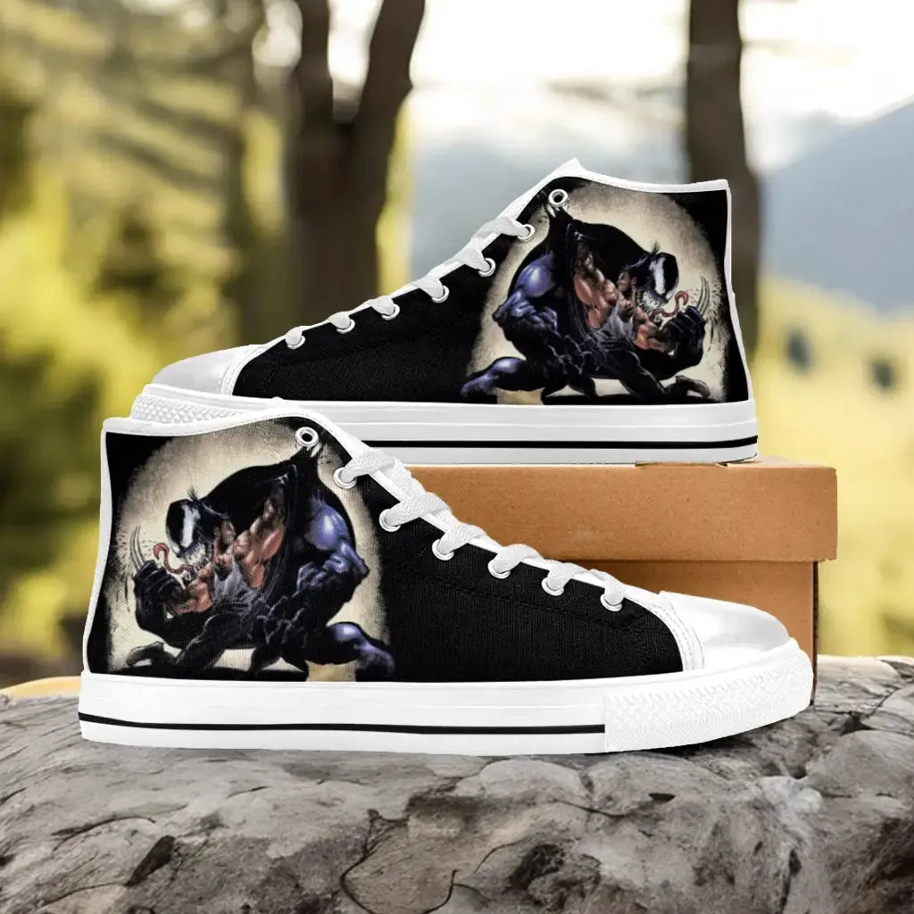 Spider Man Venom VS Wolverine Shoes High Top Sneakers for Kids and Adults
