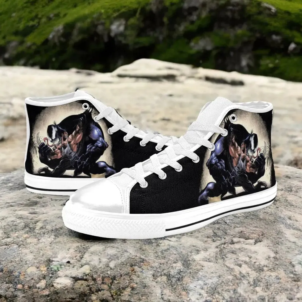 Spider Man Venom VS Wolverine Shoes High Top Sneakers for Kids and Adults
