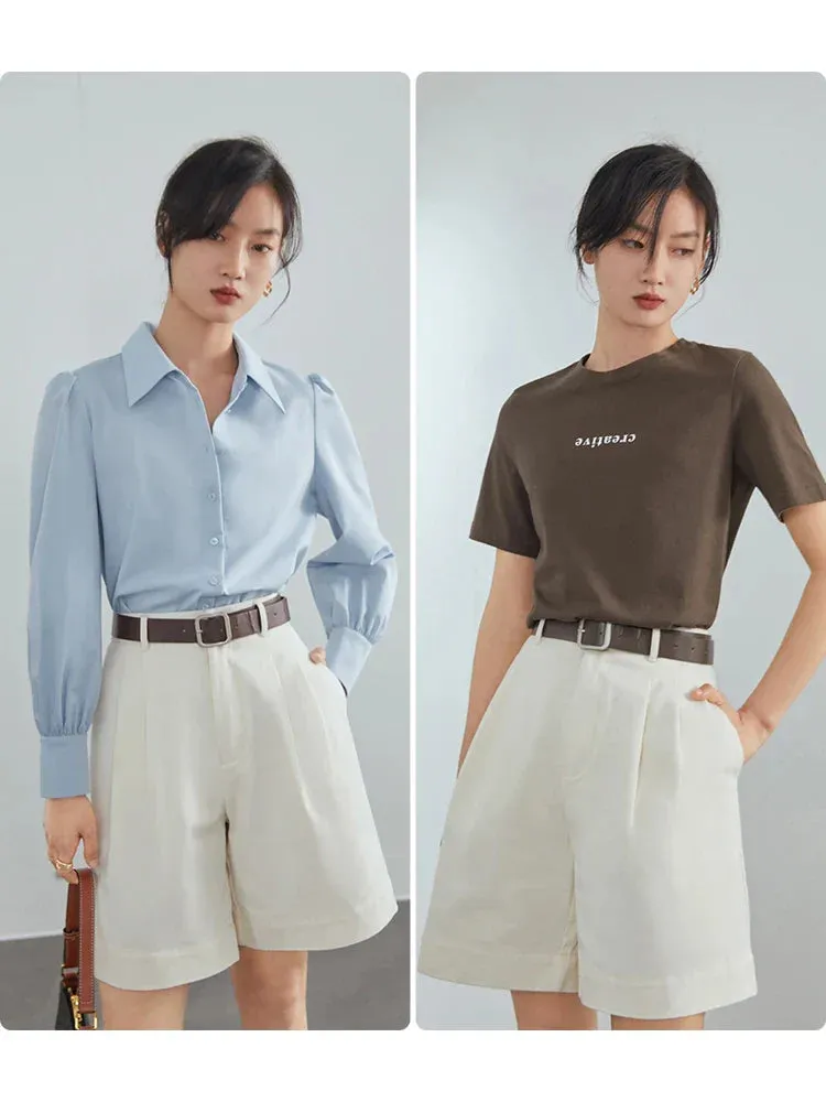 Summer High Waist Sexy White Denim Shorts