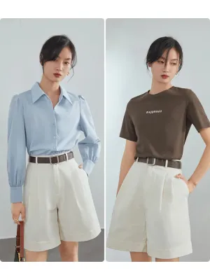 Summer High Waist Sexy White Denim Shorts