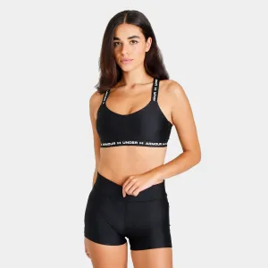 Under Armour Women’s UA Crossback Low Sports Bra Black / White