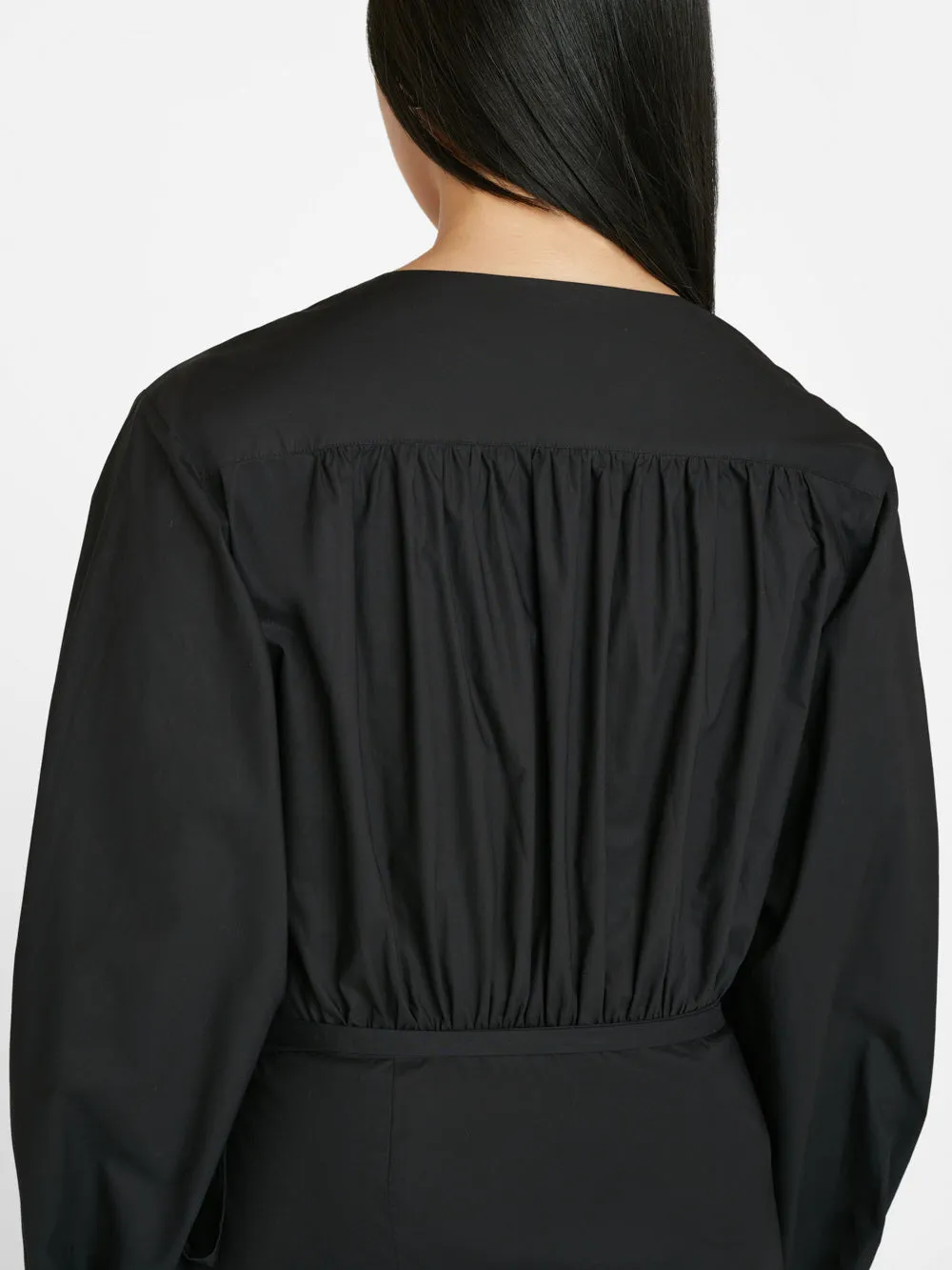Wrap Mini Dress -- Noir
